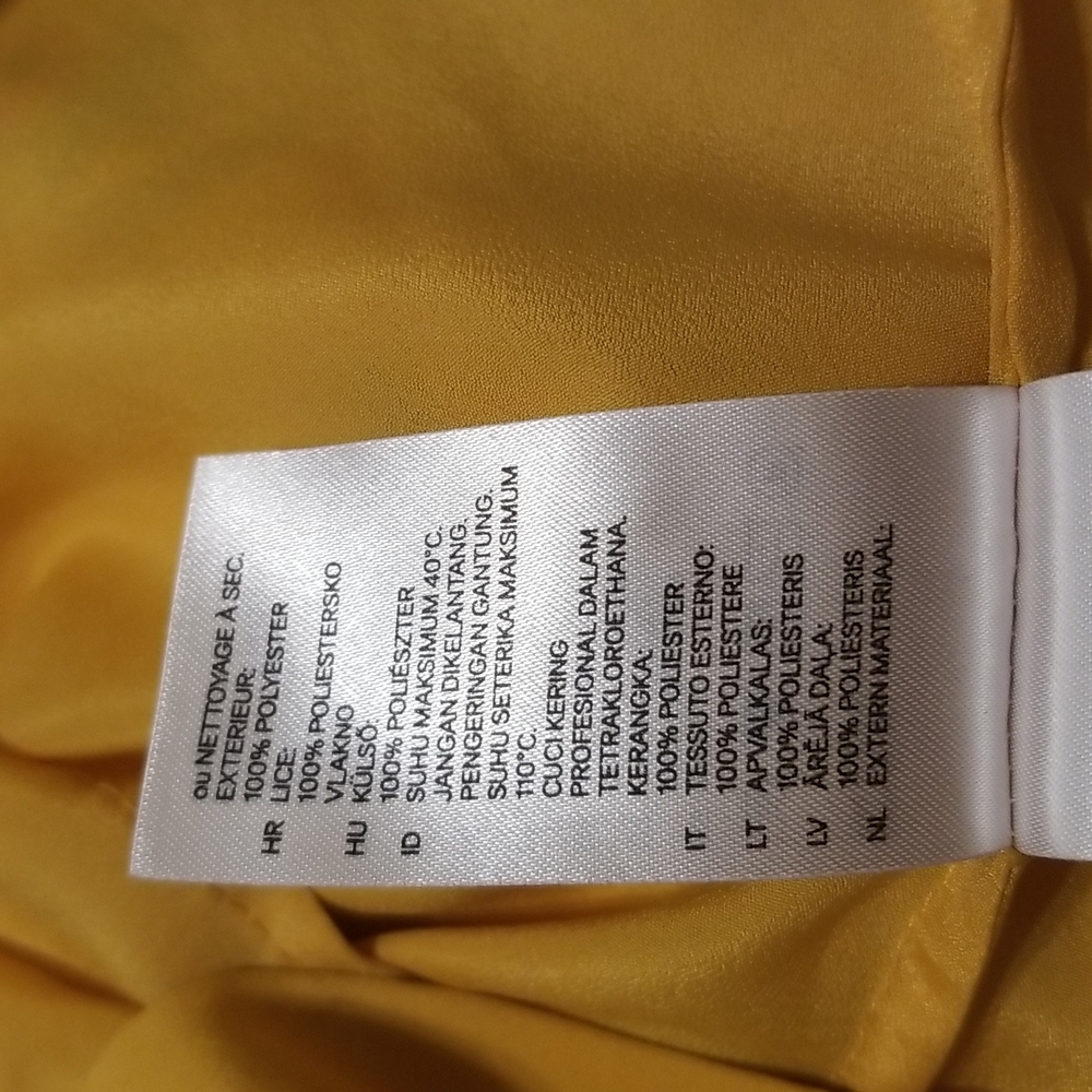 Used H&M sleeveless shirt,  yellow, size 6. - Picture 6 of 10
